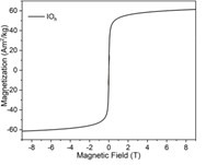 Magnetisierungskurve von Magnetit (Fe3O4) Partikel